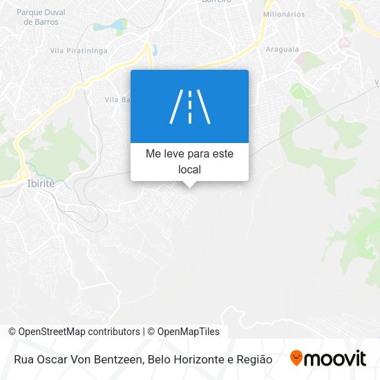 Rua Oscar Von Bentzeen mapa