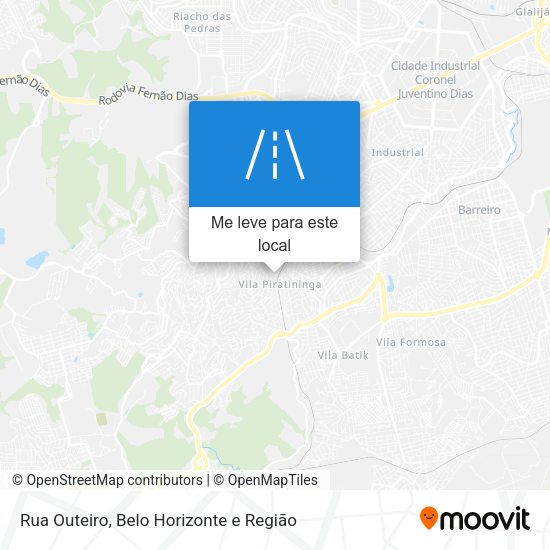 Rua Outeiro mapa