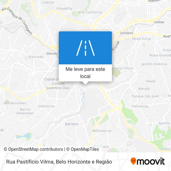 Rua Pastifício Vilma mapa
