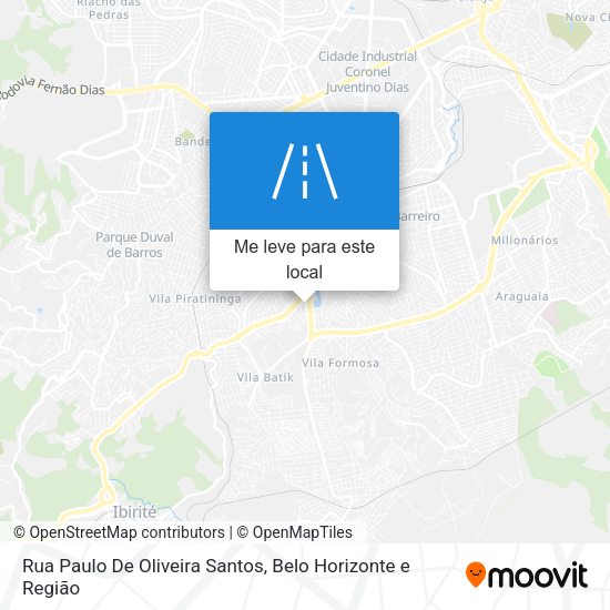 Rua Paulo De Oliveira Santos mapa