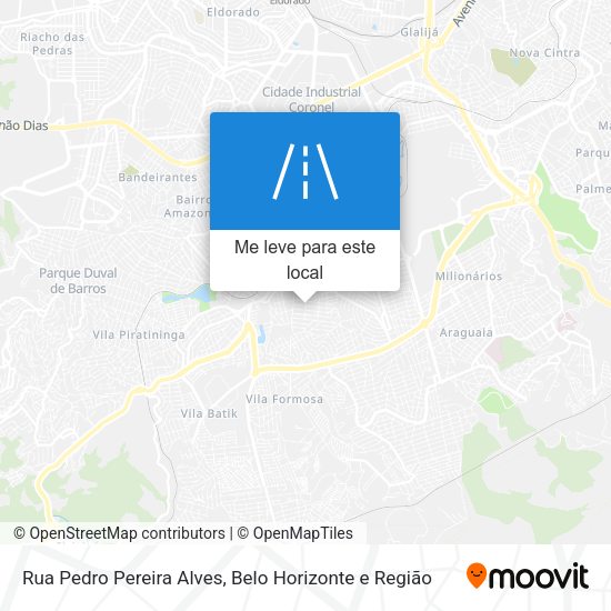 Rua Pedro Pereira Alves mapa
