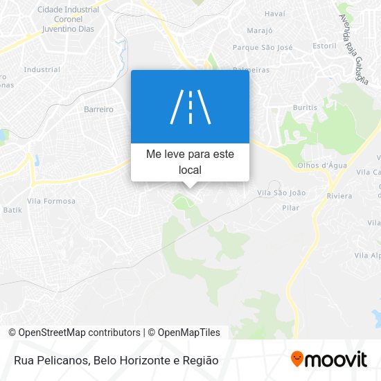 Rua Pelicanos mapa