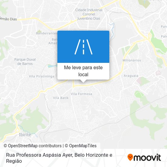 Rua Professora Aspásia Ayer mapa