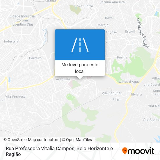 Rua Professora Vitália Campos mapa