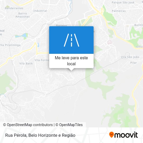 Rua Pérola mapa