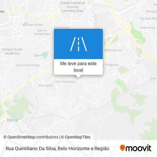 Rua Quintiliano Da Silva mapa