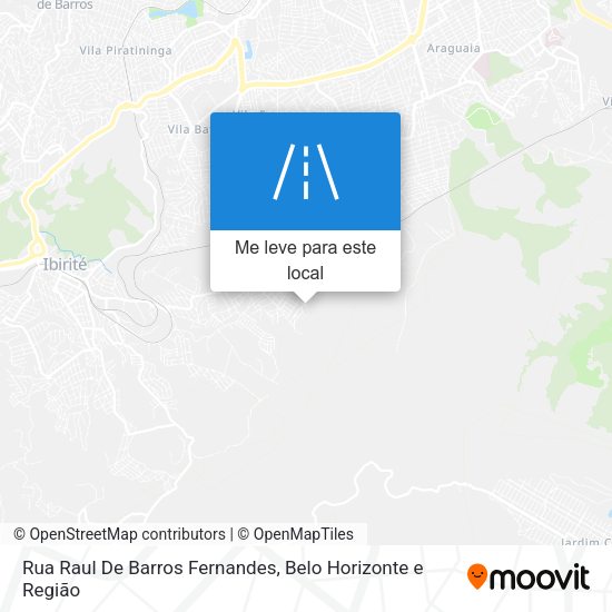 Rua Raul De Barros Fernandes mapa