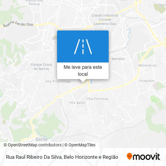 Rua Raul Ribeiro Da Silva mapa