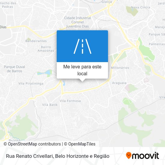 Rua Renato Crivellari mapa