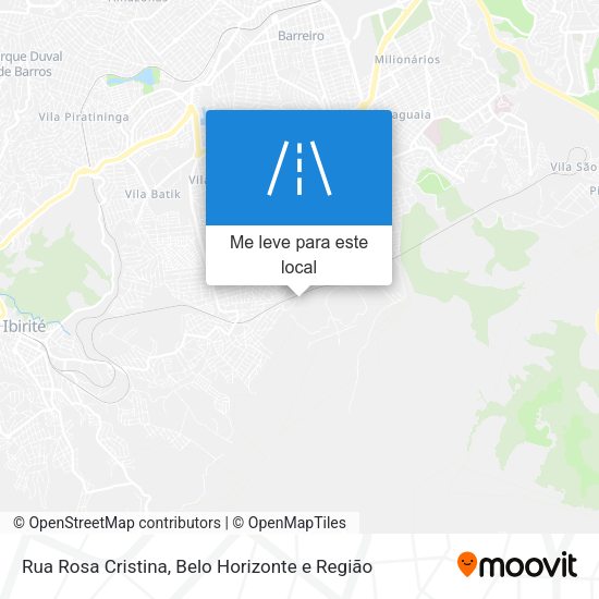 Rua Rosa Cristina mapa