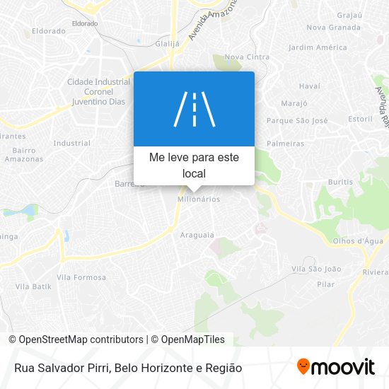 Rua Salvador Pirri mapa