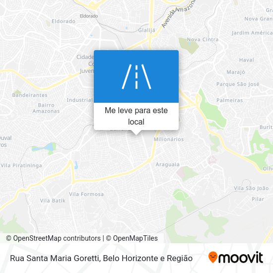 Rua Santa Maria Goretti mapa