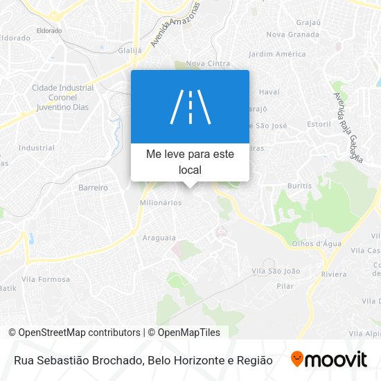 Rua Sebastião Brochado mapa