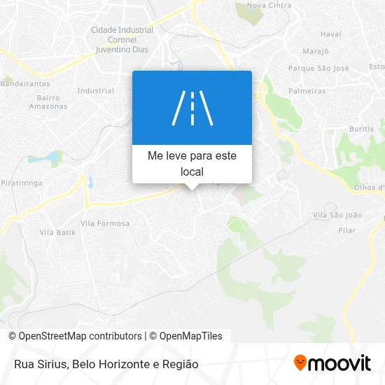 Rua Sirius mapa