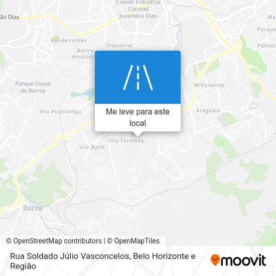 Rua Soldado Júlio Vasconcelos mapa