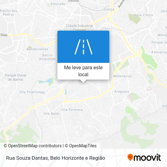 Rua Souza Dantas mapa