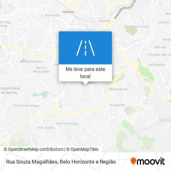 Rua Souza Magalhães mapa