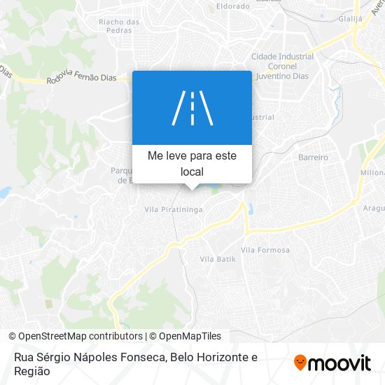 Rua Sérgio Nápoles Fonseca mapa