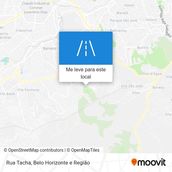 Rua Tacha mapa