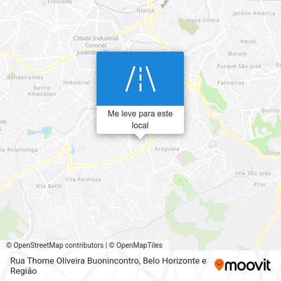 Rua Thome Oliveira Buonincontro mapa