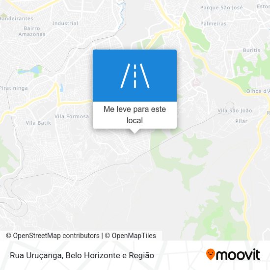 Rua Uruçanga mapa