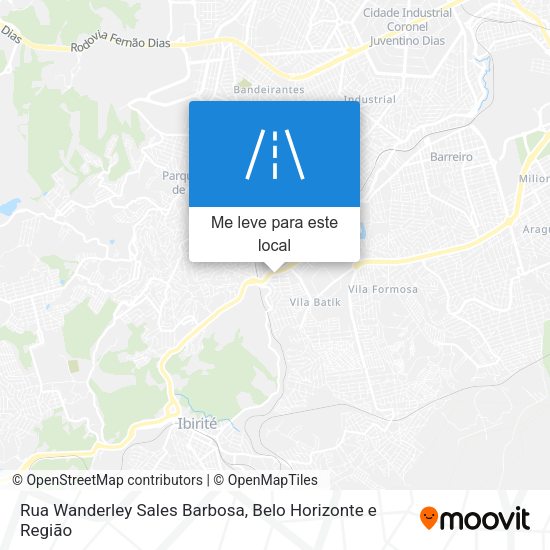 Rua Wanderley Sales Barbosa mapa