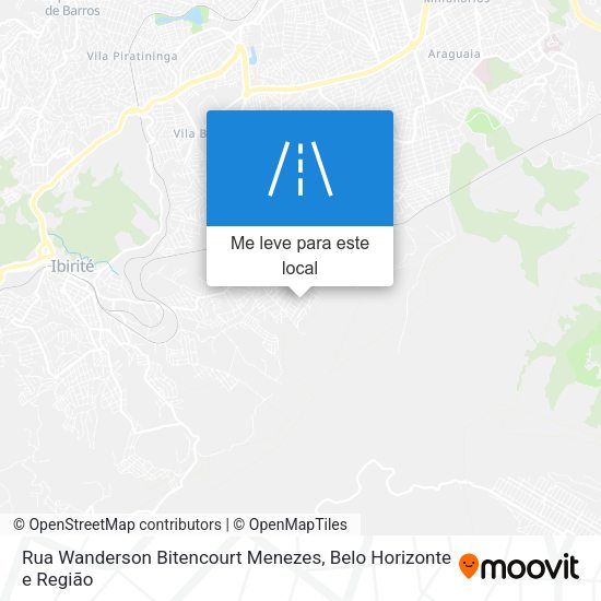 Rua Wanderson Bitencourt Menezes mapa