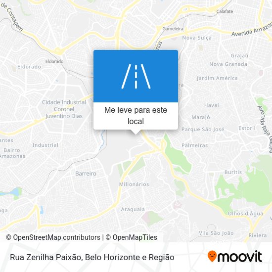 Rua Zenilha Paixão mapa