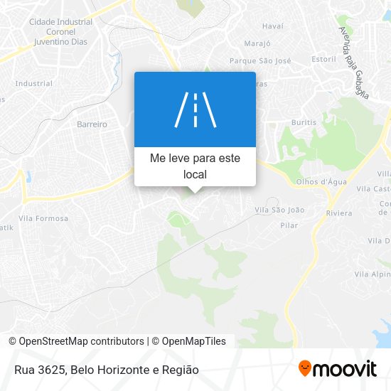 Rua 3625 mapa