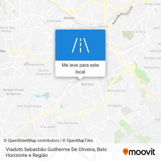 Viaduto Sebastião Guilherme De Oliveira mapa