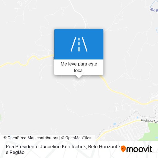 Rua Presidente Juscelino Kubitschek mapa