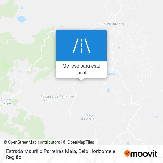 Estrada Maurílio Parreiras Maia mapa