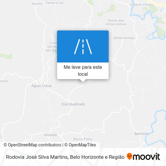 Rodovia José Silva Martins mapa
