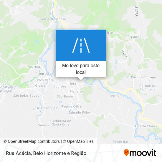 Rua Acácia mapa