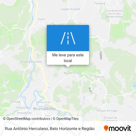 Rua Antônio Herculano mapa