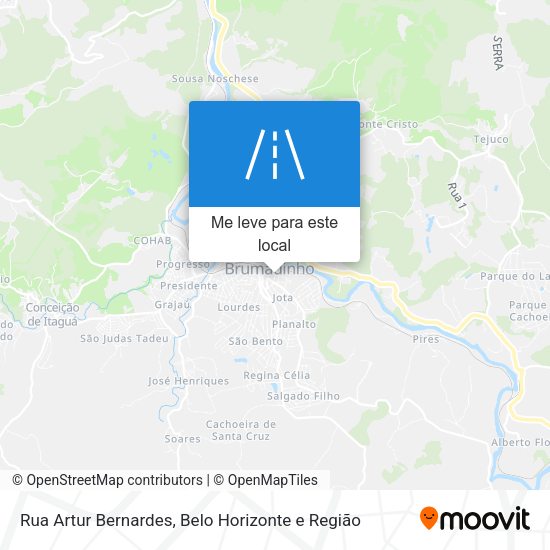 Rua Artur Bernardes mapa