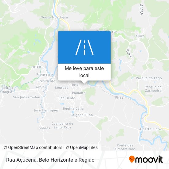 Rua Açucena mapa