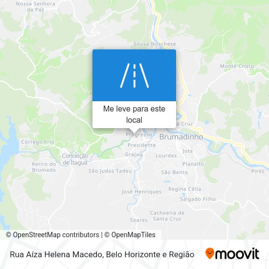 Rua Aíza Helena Macedo mapa
