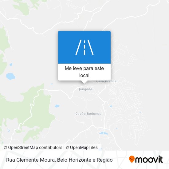 Rua Clemente Moura mapa