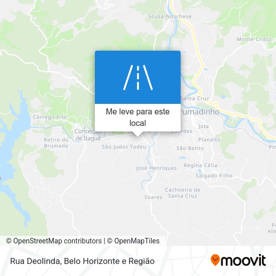 Rua Deolinda mapa