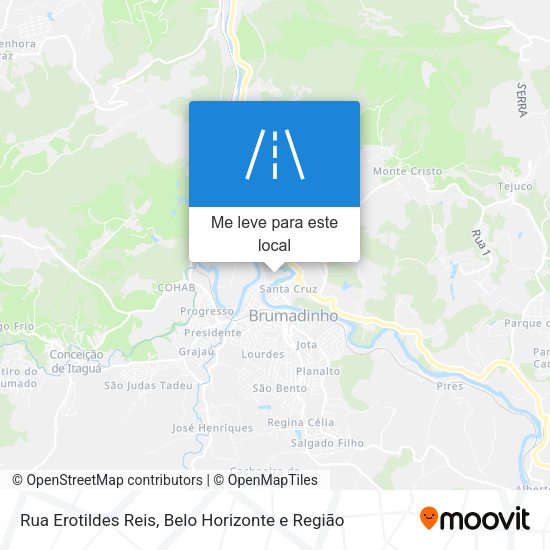 Rua Erotildes Reis mapa