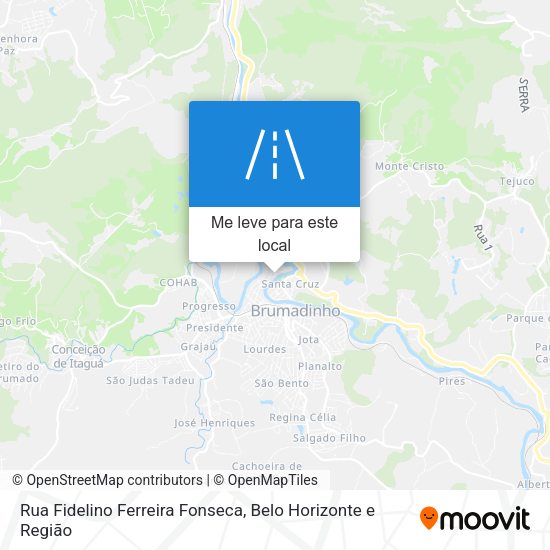 Rua Fidelino Ferreira Fonseca mapa