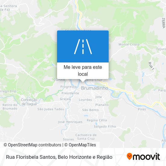Rua Florisbela Santos mapa