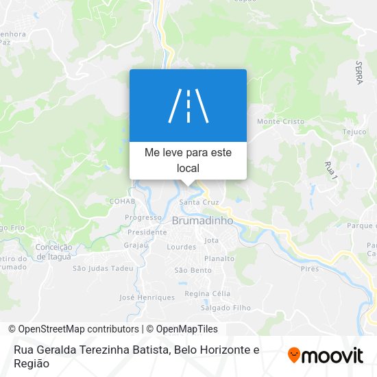 Rua Geralda Terezinha Batista mapa