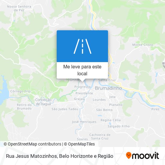 Rua Jesus Matozinhos mapa