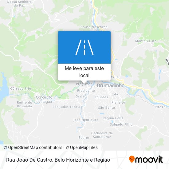 Rua João De Castro mapa