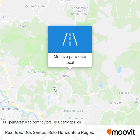 Rua João Dos Santos mapa
