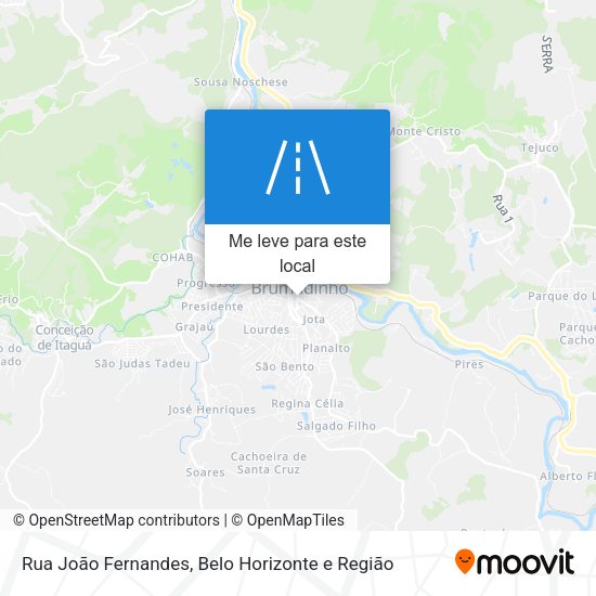 Rua João Fernandes mapa
