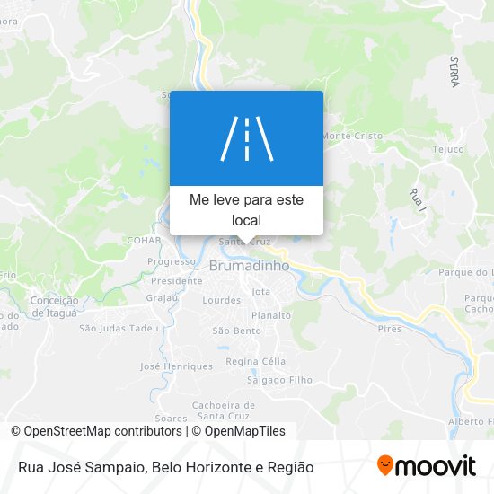 Rua José Sampaio mapa
