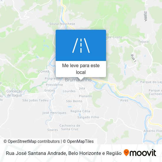 Rua José Santana Andrade mapa
